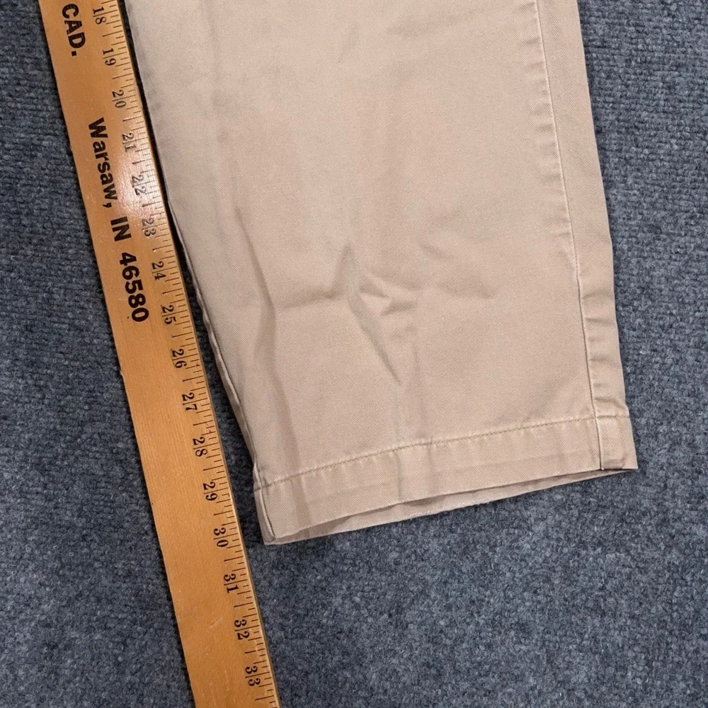VTG Polo Ralph Lauren Polo Chinos Mens 38x32 Double Pleated Khaki Preppy Grandpa